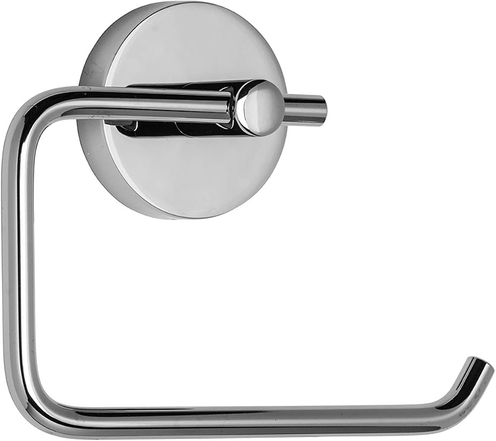 Croydex Pendle Toilet Roll Holder Chrome Zinc Alloy Flexi-Fix Easy Install