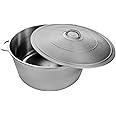 Uniware 9900 Super Quality Aluminum Caldero,Dutch Oven, 51 QT,Silver (55cm (21.7-Inch))