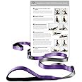 Gradient Fitness Stretching Strap for Physical Therapy, 12 Multi-Loop Stretch Strap 1" W x 8' L, Neoprene Handles, Physical Therapy Equipment, Yoga Straps for Stretching, Leg Stretcher.