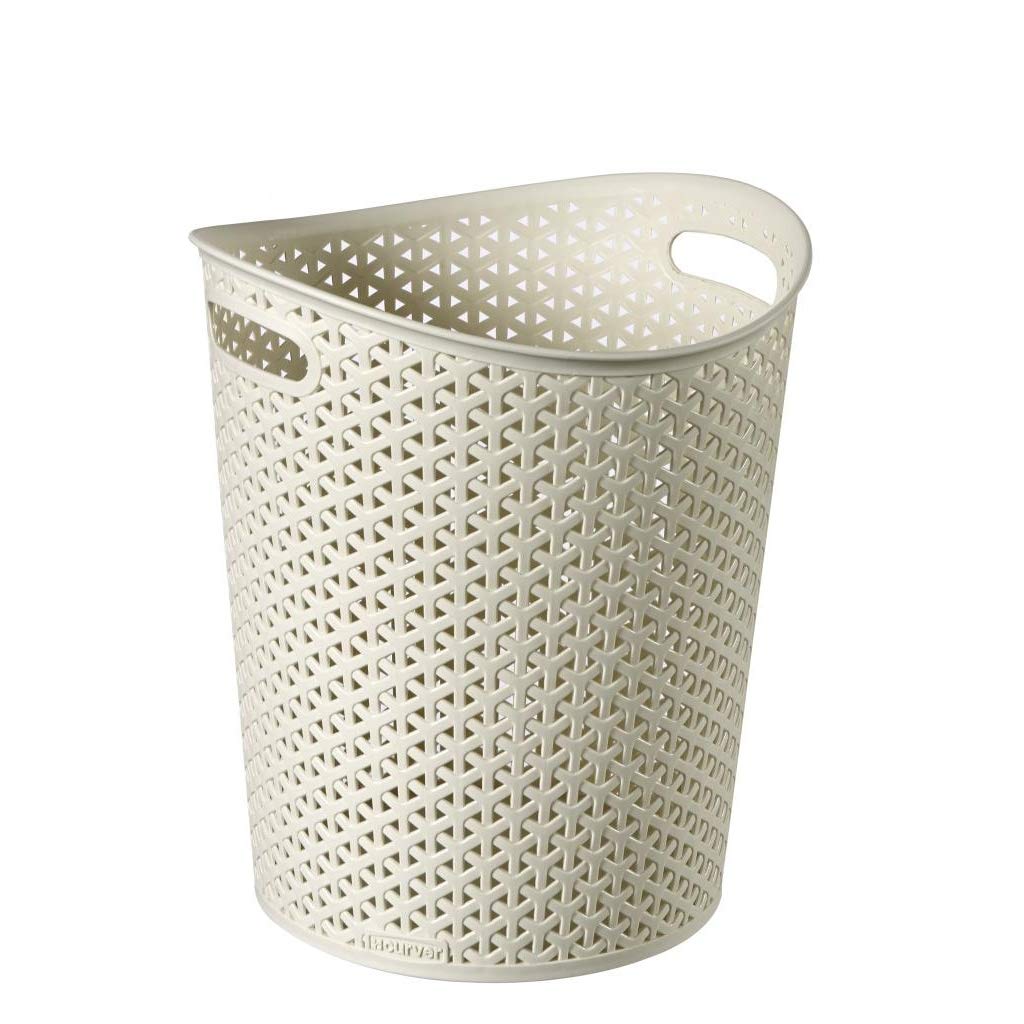 Home My Style Paper Bin, White, 32 x 28 x 28 cm