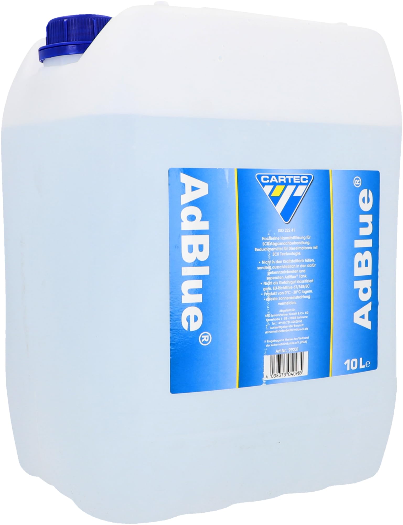 Cartec 99231 AdBlue Urea for Exhaust Aftertreatment - white