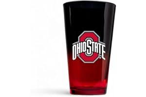 The Memory Company Officially Licensed NCAA 2-Pack 16oz Ombre Pint Glass Set Team Logo Barware Collection for Game Day Celebrations and Home Bar