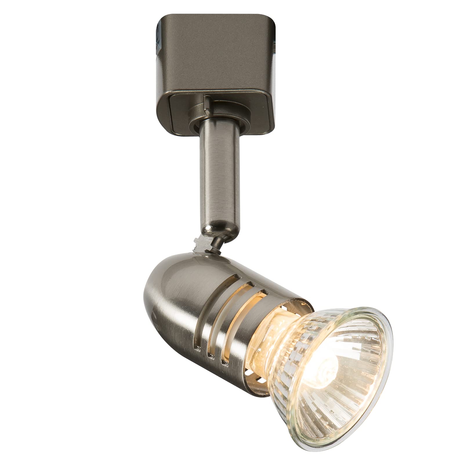 GU10 Track Rounded Bullet Spotlight in Brushed Chrome