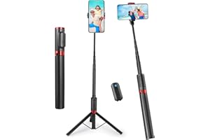 Wireless Selfie Stick, 43" Tripod Stand and Detachable Wireless Remote, Support Video Record, 360° Adjustable Extendable Mono