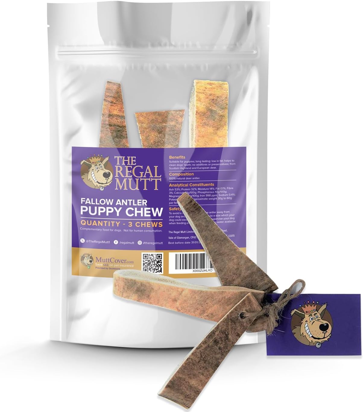 The Regal Mutt - Fallow Antler - Puppy - Bag of 3 โ image 1
