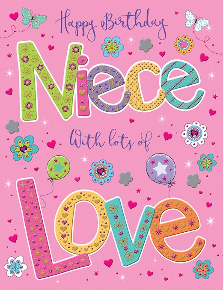 Piccadilly Greetings Happy Birthday Niece Greeting Card | Niece Birthday Card