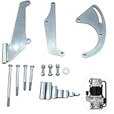 YANGCAN A/C Compressor Mounting Bracket for Small Block Chevy SBC Driver Side Long Water Pump LWP 9919L,119L