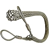 Wire & Cable Mesh Pulling Grip, Double Head Cable Pulls, Suitable for Light & Heavy Cables (D:25-37mm 0.98"-1.45")