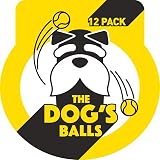 The Dog's Balls Dog Tennis Balls Yellow Medium 12-Pack High Visibility view 9