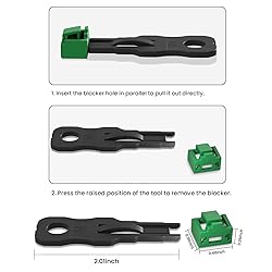 24Pcs RJ45 Port Lock with 2 Keys, ZoeRax Locking