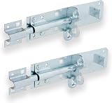 XFORT Brenton Strong Sliding Padbolt 200mm Pack Zinc for Shed Gates Outhouse view 7