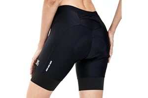 Eco-daily Bike Shorts Women 4D Padded Cycling Shorts Biking Bicycle Spin Biker Half Pants Wide Waistband