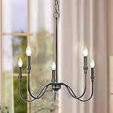 Homebelife 5-Light Antique Black Chandelier