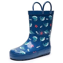 LANCDON Toddler Rain Boots for Boys and Girls