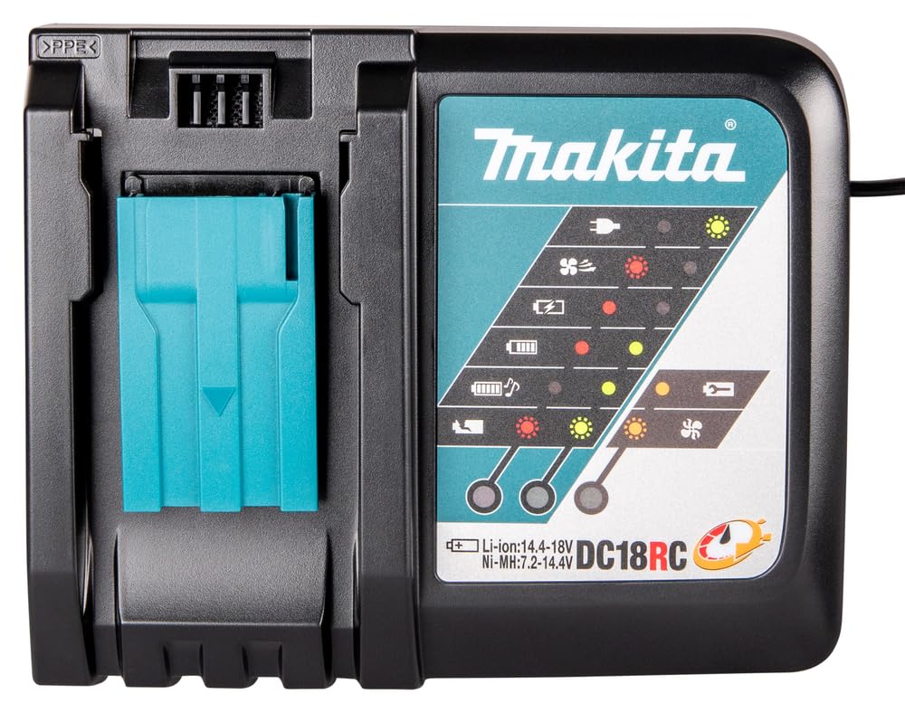 Makita DC18RC Charger 18 Volt 3.3 Ah (German Import), Black