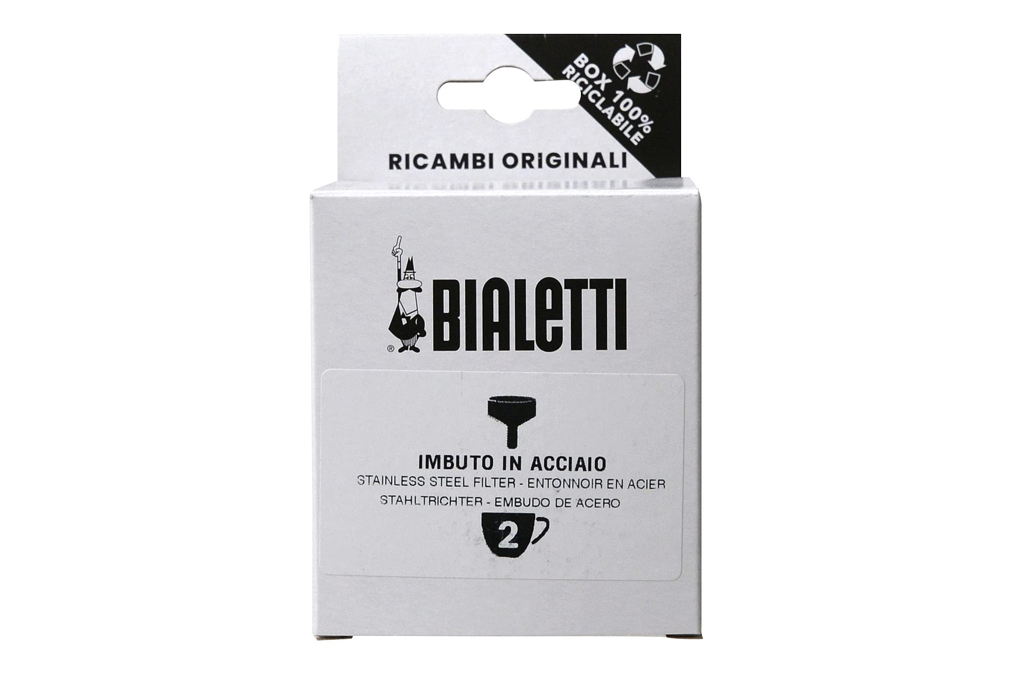 Bialetti Spare Parts, Includes 1 Funnel, Compatible with Venus, Kitty, Musa (2 Cups)