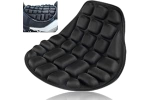 Motorcycle Air Seat Cushion, Motorcycle 3D Comfort Gel Seat Cushion Air Motorbike Cover Breathable Absorption Seat Pad