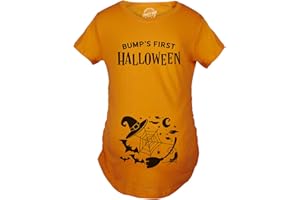 Maternity Bumps First Halloween Pregnancy Tshirt Spooky October Tee for Ladies
