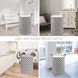 Maxsilan 80L X-Large Laundry Basket with Drawstring Handles Grey view 7