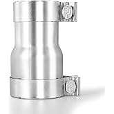 Peastorm 3 to 3.5 Inch Exhaust Adapter, 3" ID to 3.5" ID Exhaust Reducer Connector Pipe with Clamp