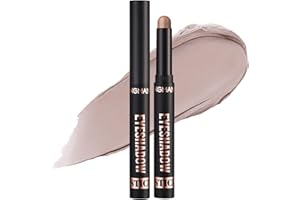 Matte Cream Eyeshadow Stick, Waterproof Eye Shadow Stick, Long-Lasting and Blendable High Pigmented Single Eyeliner Makeup fo