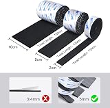 Vicloon Furniture Pad 3 Rolls Floor Protectors Felt Pads Tailorable Black view 3