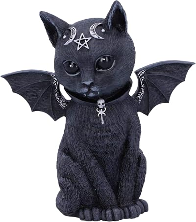 Nemesis Now Malpuss Winged Gothic Cat Figurine Polyresin Black