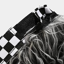 Unisex Checkered Print Sun Visors Hat with Grey