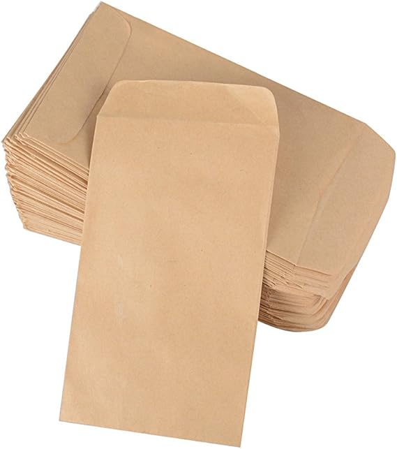 100 Kraftpapier-Tüten Mit Reißverschluss – 10 X 15+3 Cm, Mit Fenster, Biologisch Abbaubar