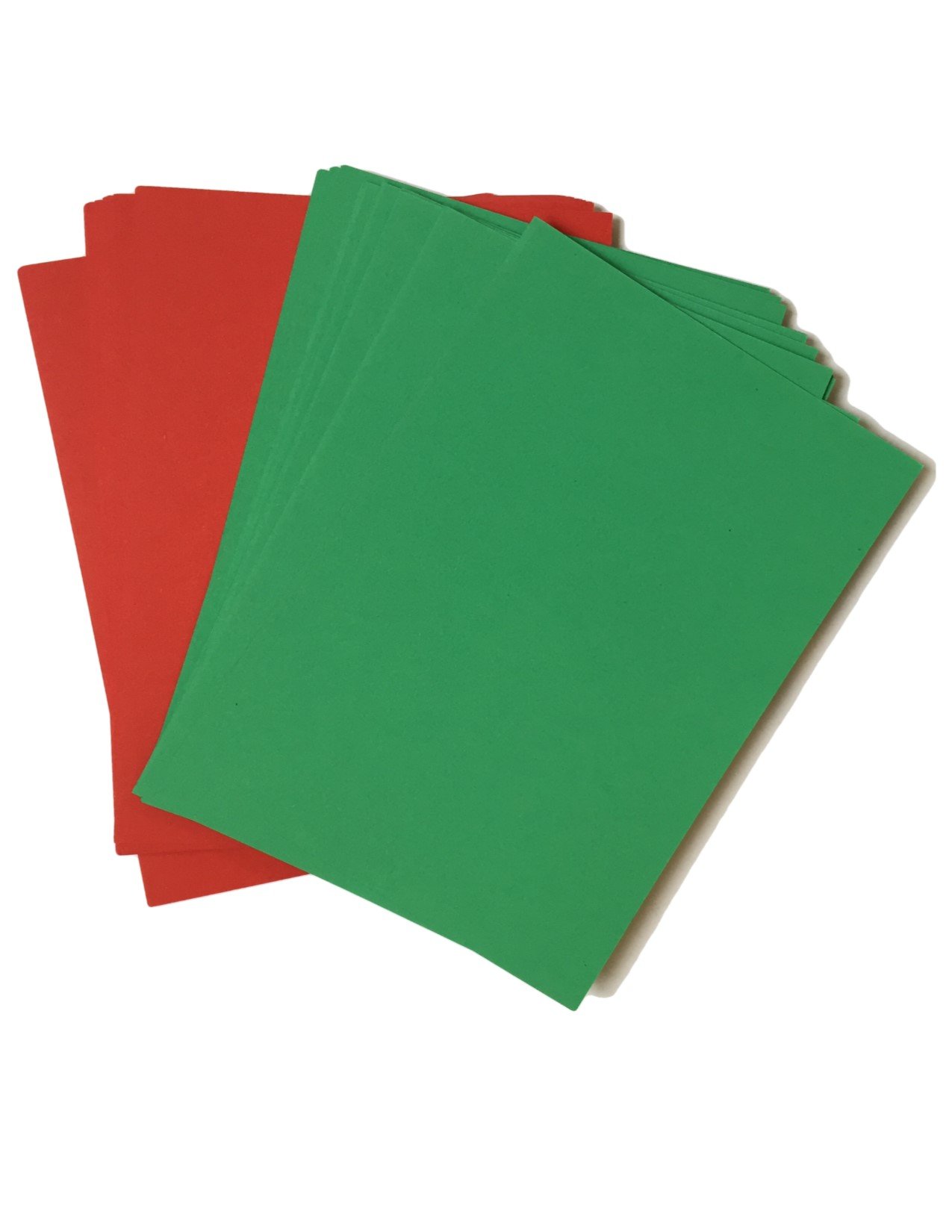 House of Card & Paper A4 210 x 297 mm Christmas Card - Red/Green (Pack of 100 Sheets)