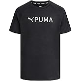 PUMA Boys Youth Dry Fit T-Shirt - Active Performance Short Sleeve Athletic Shirts for Teens (Size: 8-20)