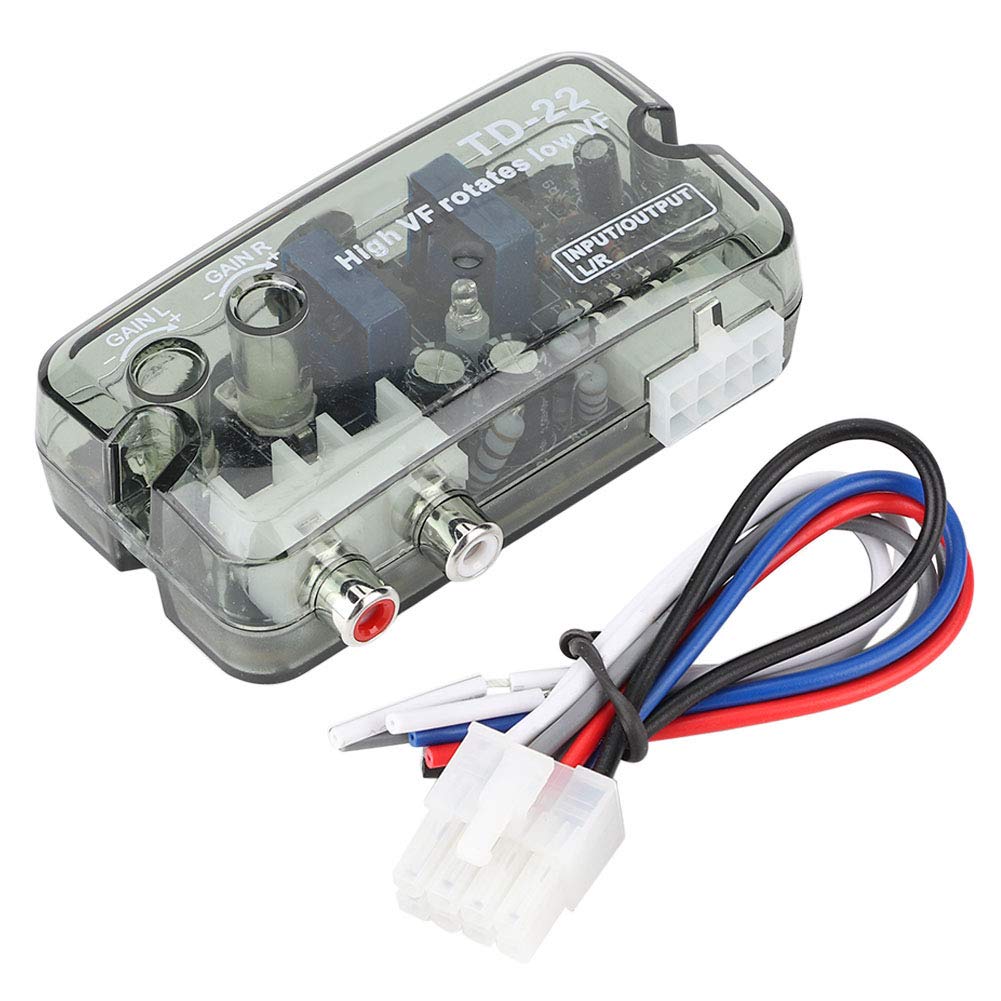 EBTOOLS High to Low Converter Car Audio Stereo Frequency Speaker Level Converter with Control Wire
