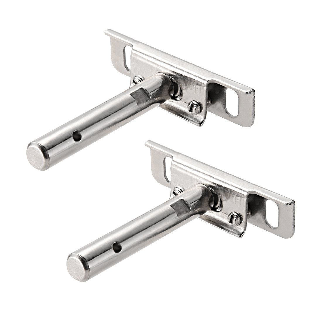 Sourcingmap Invisible Floating Shelf Brackets, 76mmx80mm, Adjustable Hidden Blind Supports for Concealed Shelves, Pack of 2