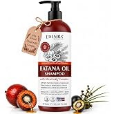 Batana Hair Shampoo with Batana Oil for Hair Growth &amp; Strengthening | Shampoo with Biotin, Saw Palmetto &amp; UltraGro B5 Complex for Fuller, Thicker-Looking Hair, Botanical Formula, Sulfate-Free