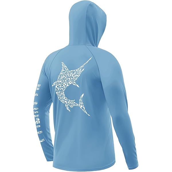 Vêtement De Pêche Homme UPF50+ : Chemise à Capuche Avec Masque Intégré, Manches Longues, Camouflage