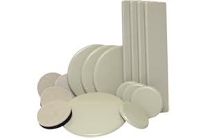 Super Sliders Assorted Reusable Furniture Sliders, Beige (16 Pack)