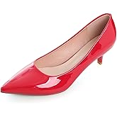 Stunner Women's Classic Fashion Pointed Toe Low Heel Dress Pumps Shoes
