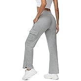 TBMPOY Women's Fleece Lined Jogger Pants Water Resistant Cargo Winter Hiking Sweatpants High Waisted Pockets Thermal Warm