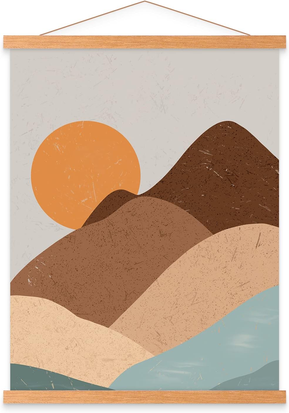 Wall Décor - Benjia 8x10 8x12 8x18 Poster Frame, Magnetic Light Wood Wooden Frame Hanger for Photo Picutre Canvas Artwork Art Print Wall Hanging (1 Pack, 8