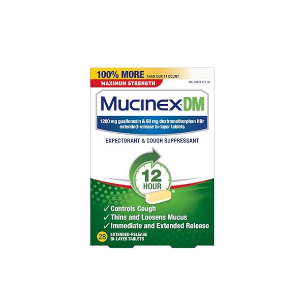 MUCINEX DM 12 HR MAX STRENGTH EXPECTORANT &...