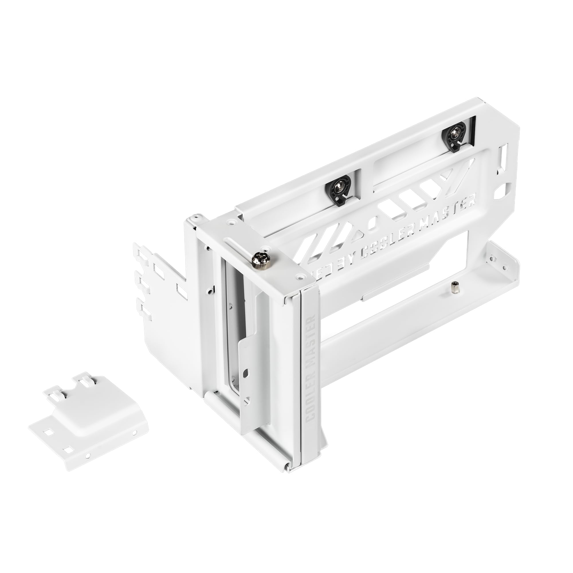 Cooler Master Vertical GPU Card Holder Kit V3 White , PCIe 4.0 5.0 Motherboards GPUs RTX 5090 RX 9070 XT, ABS Casing, 165mm Length, Modula Adjustable for E-ATX ATX Micro ATX Case
