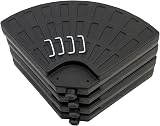 Straame 4pcs Garden Water Parasol Base Circle Weight Stand 60kg/80kg view 4