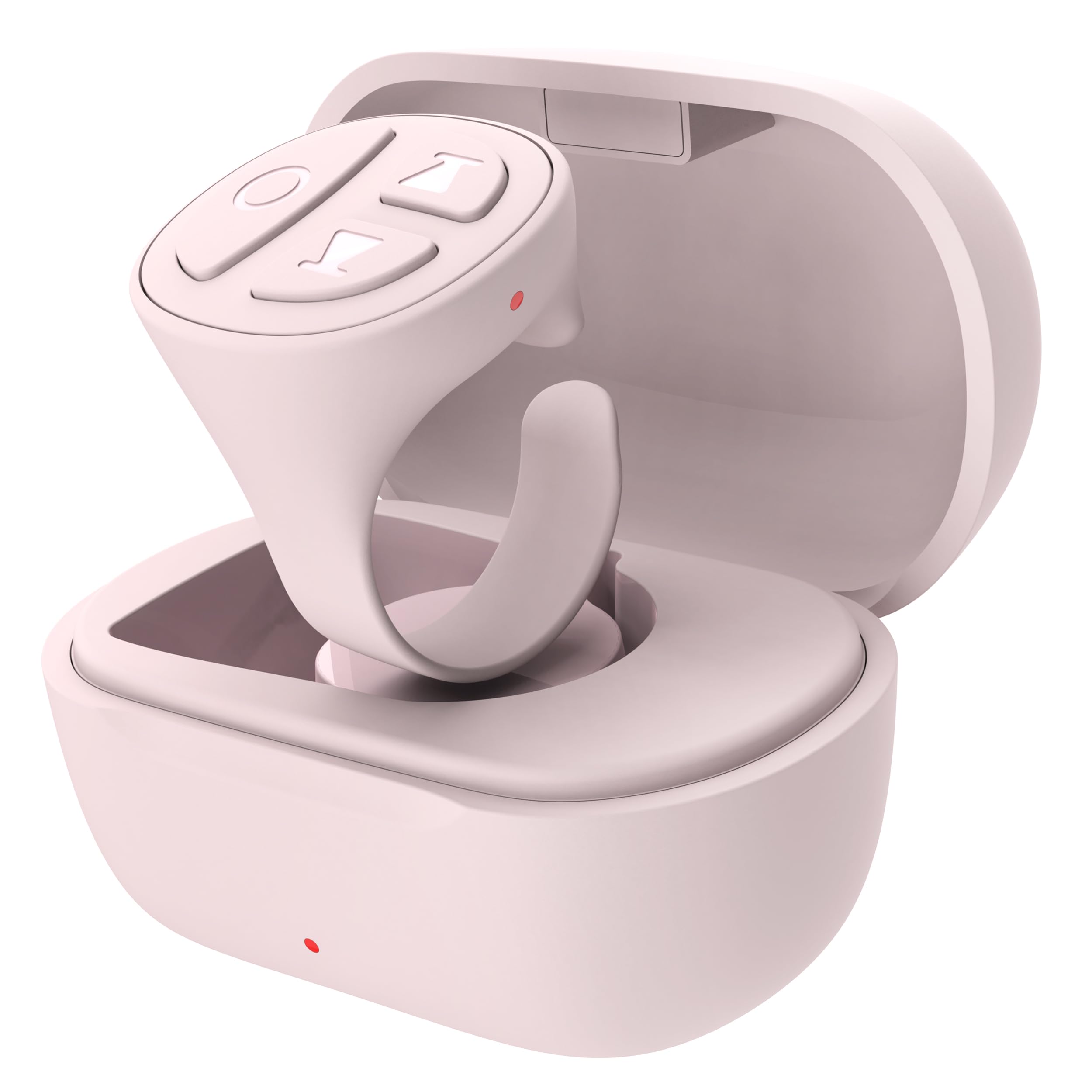 Photo 1 of STDFORU TikTok Scrolling Ring Auto Clicker for Live Bluetooth Scroller Ring Camera Shutter Remote Control TIK Tok Scrolling Ring for iPhone Android (Pink)