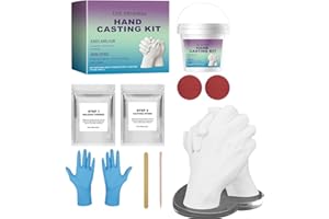 Kit de moulage à la main – Kit de moulage à la main pour couple, kit de sculpture, projet de moulage romantique pour couples,