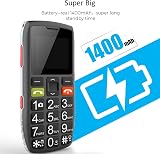 artfone C1 Unlocked Senior Big Button Mobile Phone with SOS 1400mAh Battery view 2