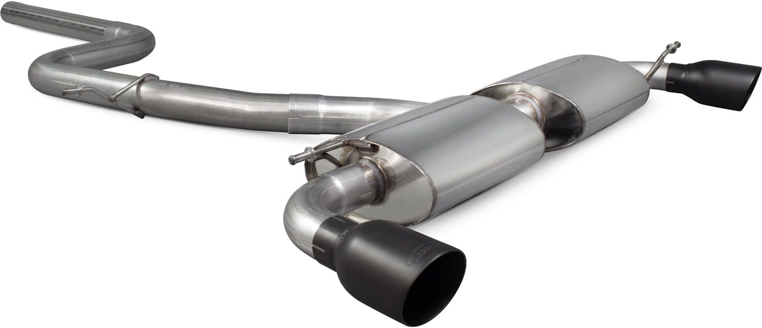 Scorpion SVWS041C Car Exhaust Cat-Back System (Non-Resonated) Daytona BLK