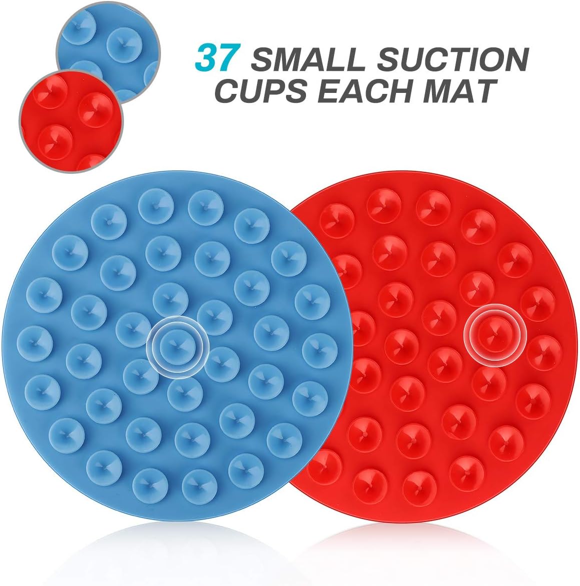 CestMall Dog Lick Pad, 2 Pack Dog Bath Lick Mat Pad Dogs Bath Buddy