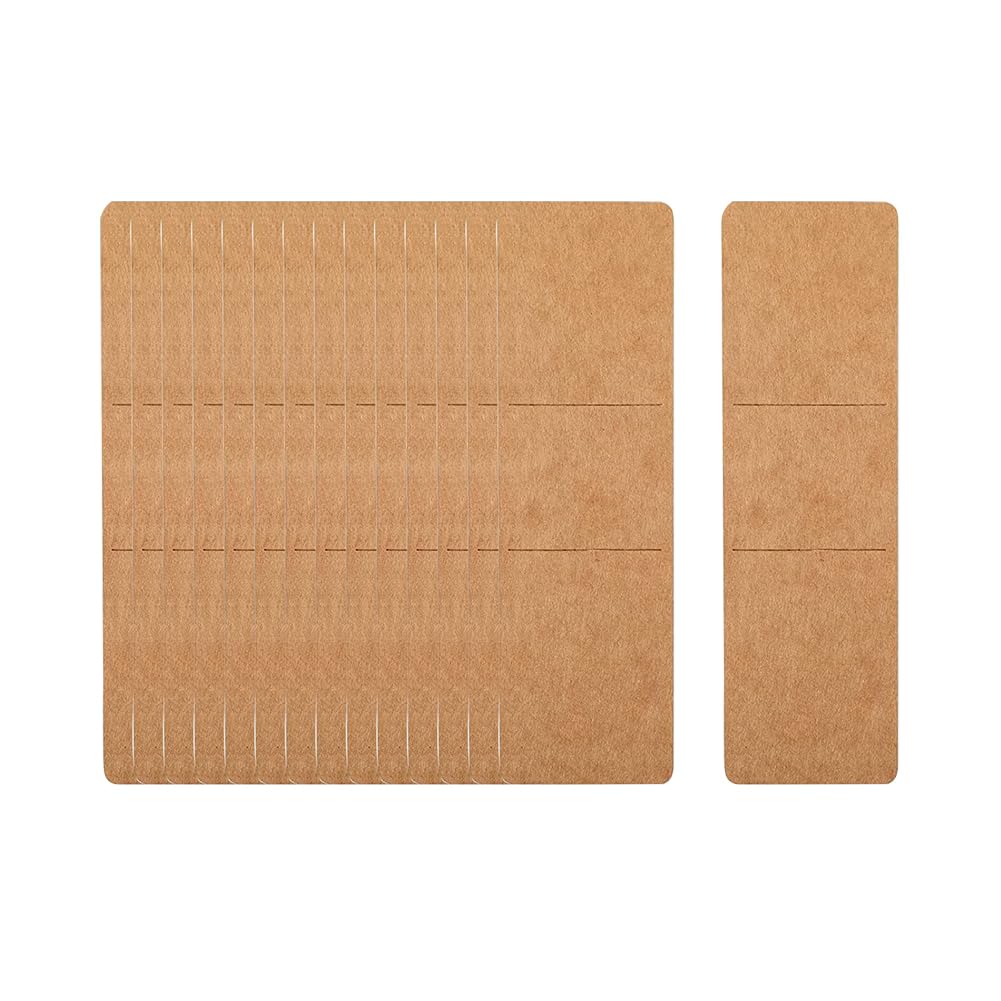 30 Pcs Kraft Paper Bookmark Sleeves Covers DIY Display Cards Small Business Packaging Supplies