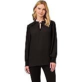 Adrianna Papell Womens Aed Ruffle Tie Top
