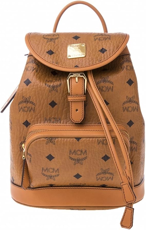 MCM Damen Rucksack Heritage Mini Cognac Amazon.de Bekleidung